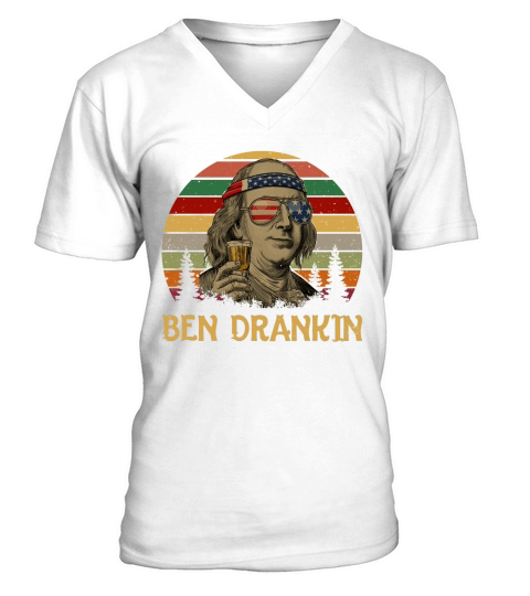 Ben Drankin Vintage V-Neck T-shirt