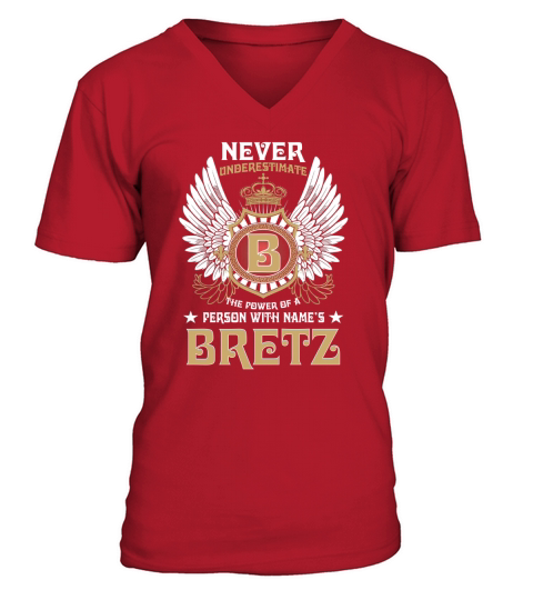 BRETZ NAME,BRETZ BIRTHDAY,BRETZ HOODIE,BRETZ TSHIRT FOR YOU V-Neck T-shirt