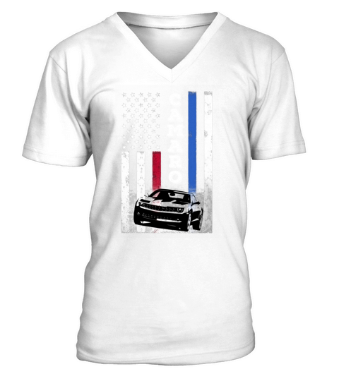 Camaro lover - American flag T-shirt V-Neck T-shirt