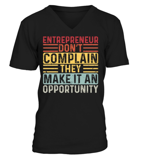 Entrepreneur Minded Business Lifestyle Gifts Idea V-Neck T-shirt