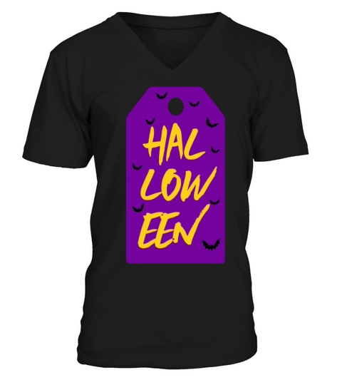 Halloween Gift Tags Printable Halloween 1 V-Neck T-shirt