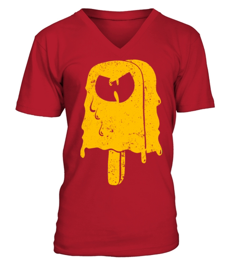 icecream wutang yellow V-Neck T-shirt