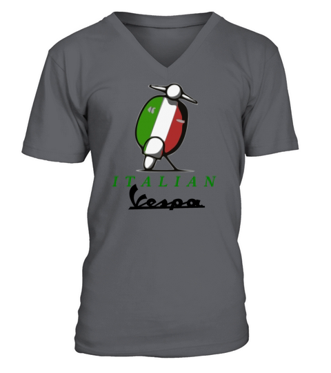 ITALIA VESPA SCOOTER T SHIRT V-Neck T-shirt