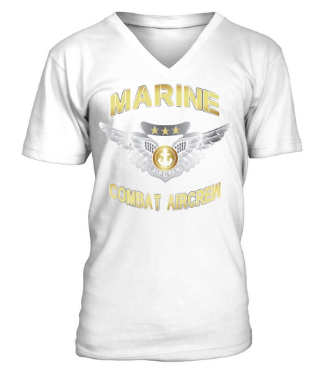 MARINE COMBAT AIRCREW - Coffee Mug (colored) V-Neck T-shirt