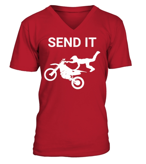 SEND IT DIRTBIKE MOTOCROSS T SHIRT Tshirts V-Neck T-shirt