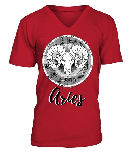 Sign of Aries V-Neck T-shirt