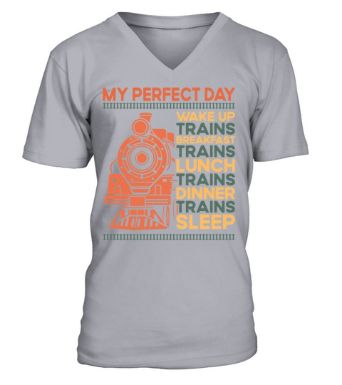 Steam Train Driver Trainspotting V-Neck T-shirt
