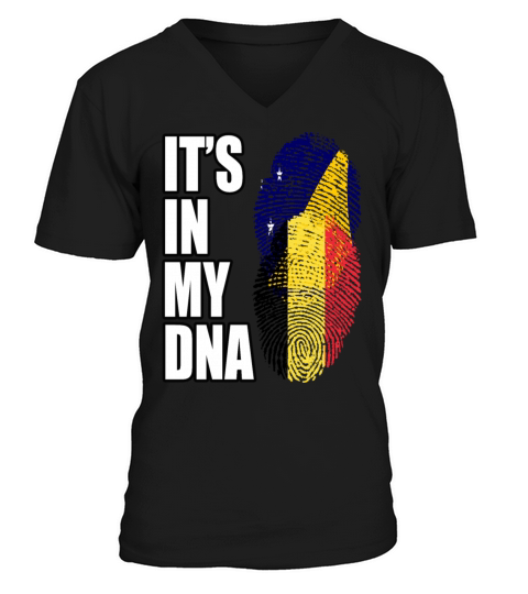 Tokelauan And Belgian Mix Heritage DNA Flag V-Neck T-shirt