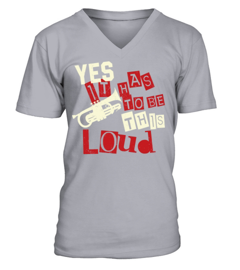 Trumpet Player Vintage Yes It Has V-Neck T-shirt