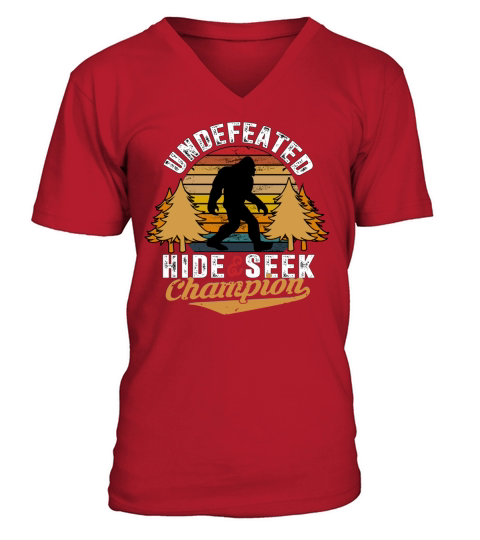 Undefeated Hide And Seek World Champion V-Neck T-shirt