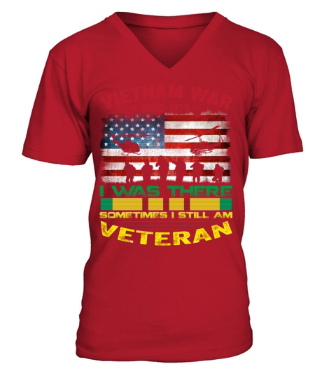 VIETNAM WAR VETERAN V-Neck T-shirt