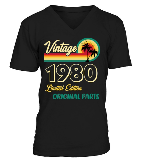 Vintage 1980 Limited Edition Original Parts V-Neck T-shirt