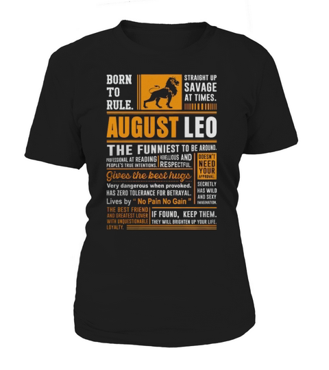 August LEO Born Women's T-Shirt
