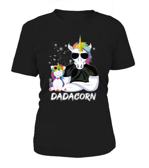 Dadacorn Muscle Unicorn Dad And Daughter shirt Women's T-Shirt