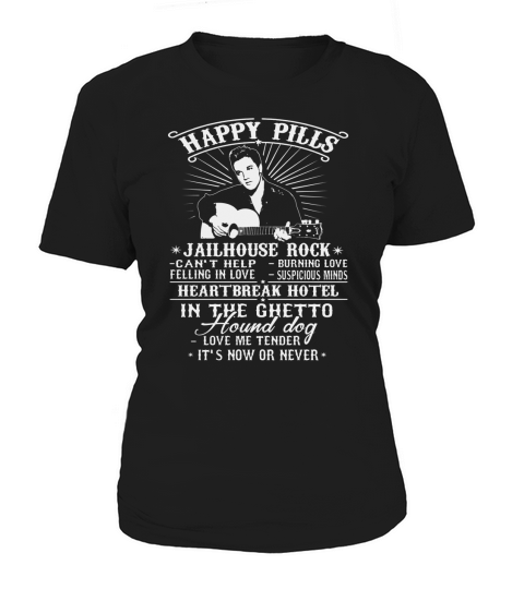 Elvis Presley-Happy Pills Women's T-Shirt