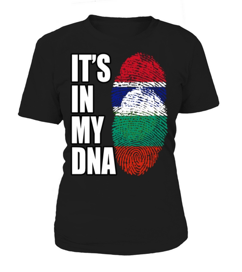 Gambian And Bulgarian Mix Heritage DNA Flag Women's T-Shirt