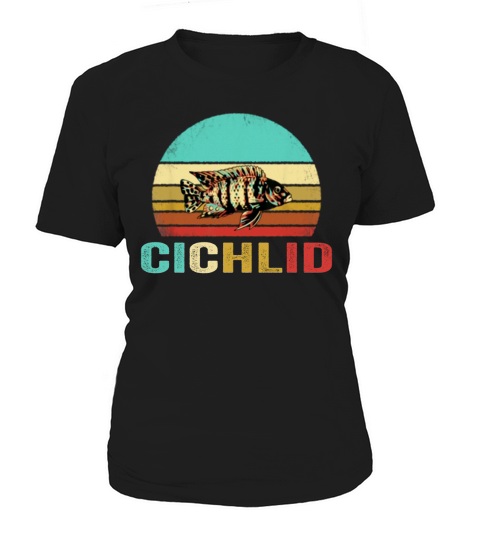 Hot Vintage Cichlid Sunset Women's T-Shirt