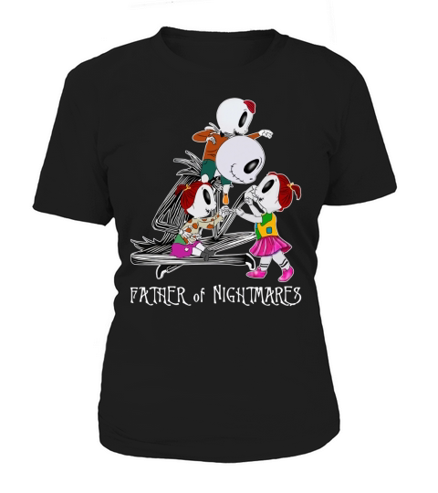 Jack Skellington Father of nightmare with two daughters and son shirth - Unisex Long Sleeve Women's T-Shirt