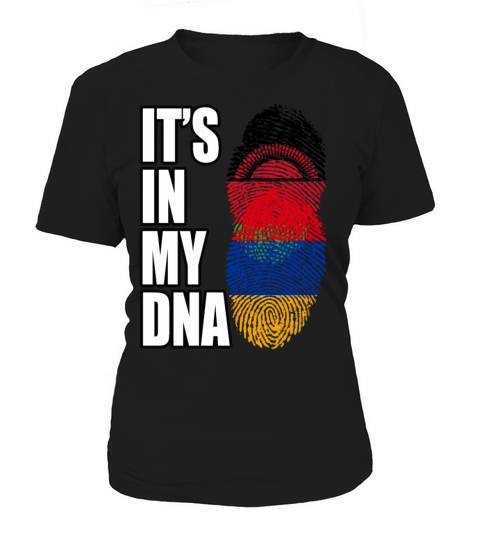 Malawian And Armenian Mix Heritage DNA Flag Women's T-Shirt
