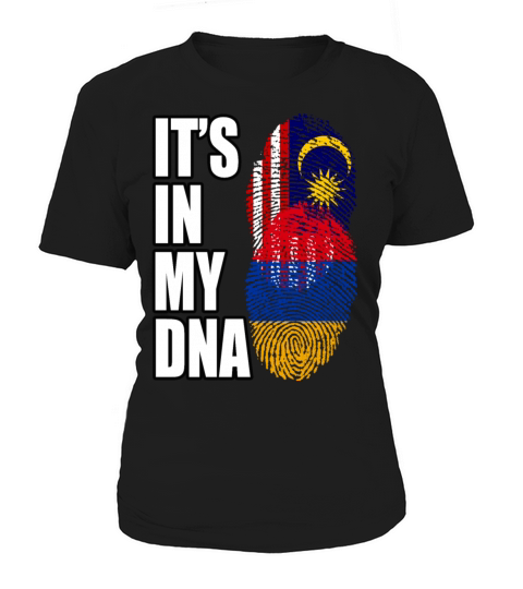 Malaysian And Armenian Mix Heritage DNA Flag Women's T-Shirt