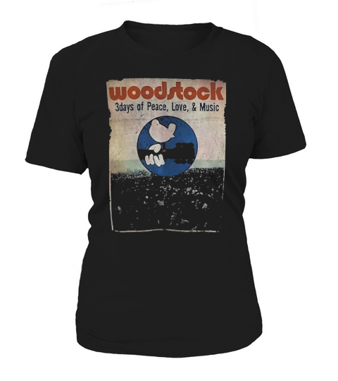 Peace of music Guitar Woodstock Women's T-Shirt