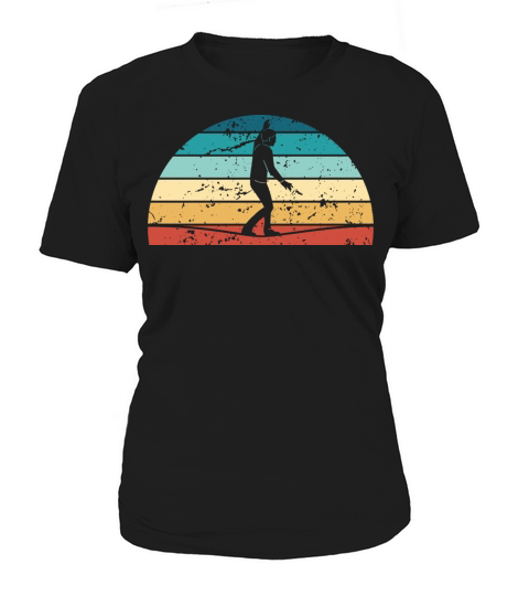 Retro Slacklining Sunset Vintage slackline Sunrise Women's T-Shirt