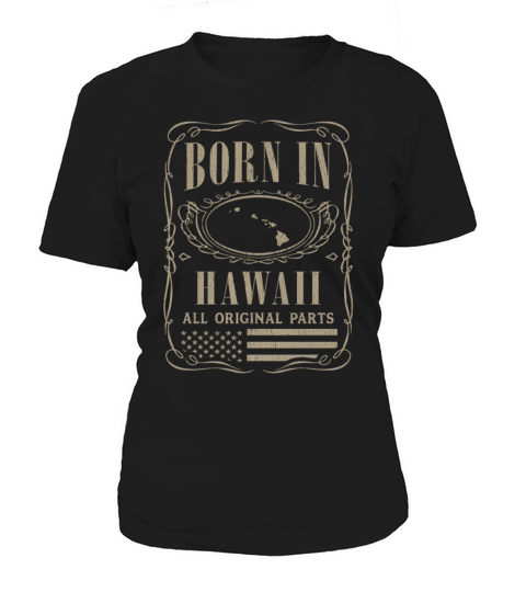 Vintage America US States Born Hawaii Women's T-Shirt