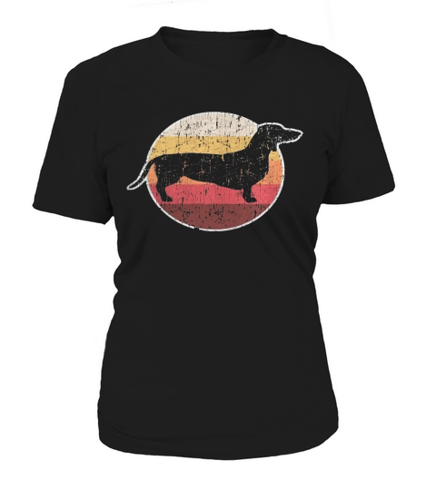 Vintage Retro Dachshund Weiner Dog Women's T-Shirt