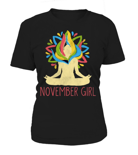 Yoga Mandala Meditation Birth Born Month November Women's T-Shirt
