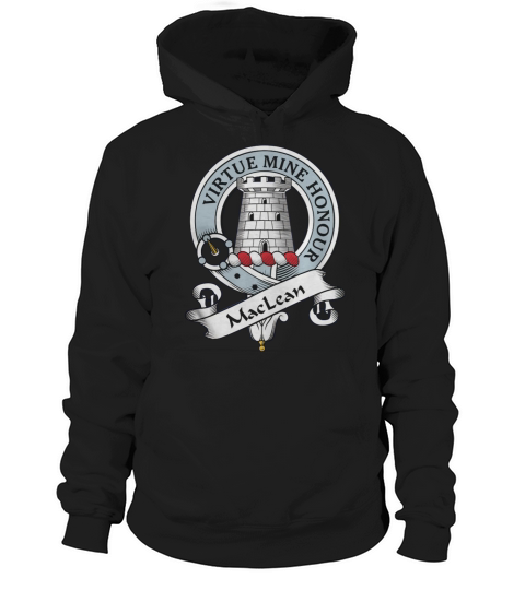 MacLean Clan Badge Scottish Clan Badges Hoodie Unisex