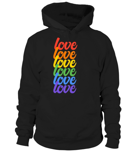 Pride Month Love Rainbow Hoodie Unisex