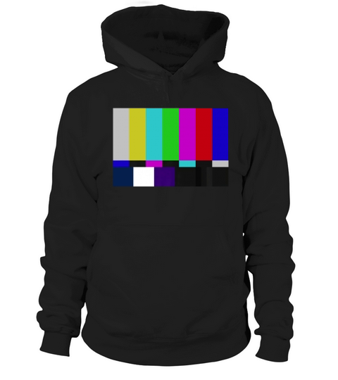 TV Test Pattern Color Bars T-Shirt Hoodie Unisex