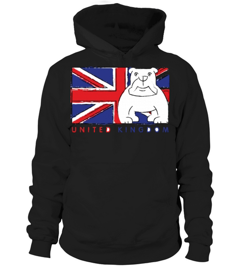 Union Jack Bulldog Hoodie Unisex