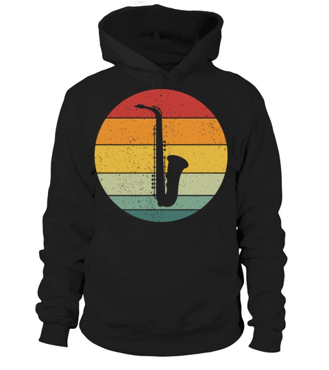 Vintage Retro Saxophone Vintage Music Hoodie Unisex