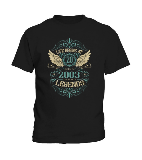 20th Birthday Gifts Vintage 2003 Vintage Kids T-Shirt