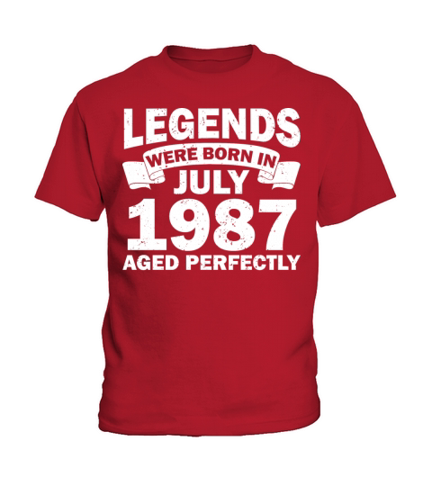 35th birthday July vintage 1987 gift idea Kids T-Shirt