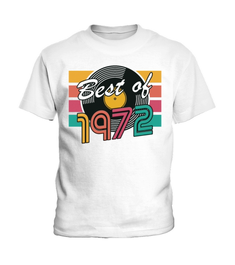 50th birthday vintage 1972 best of 1972 Kids T-Shirt