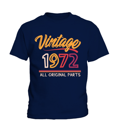 50th Birthday Vintage 1972 Limited Edition Kids T-Shirt