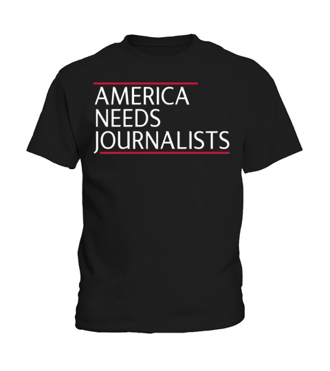 America Needs Journalists Newscaster Kids T-Shirt