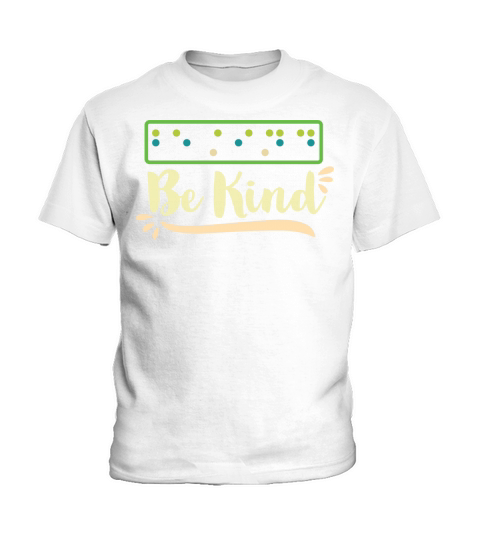 Be Kind Braille Dots Visually Impaired Blind Kids T-Shirt