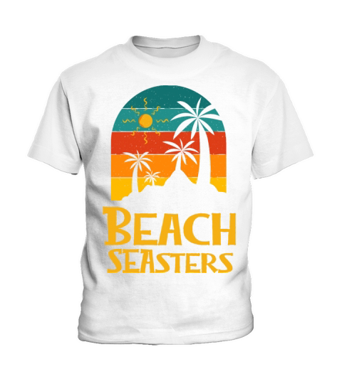 Beach Seasters Ocean Sister Beach Lover Sis Kids T-Shirt