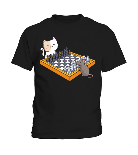 Cat Owner Chess Board Grandmaster Chess Player Kids T-Shirt