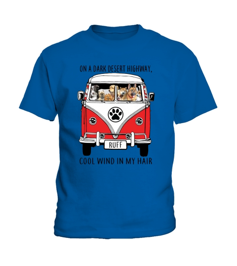 Dark Desert Highway Dog Feel Cool Wind In My Hair Coffee Mug Kids T-Shirt