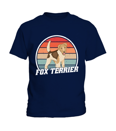 Fox Terrier Vintage Wirehaired Pointer Retro Kids T-Shirt