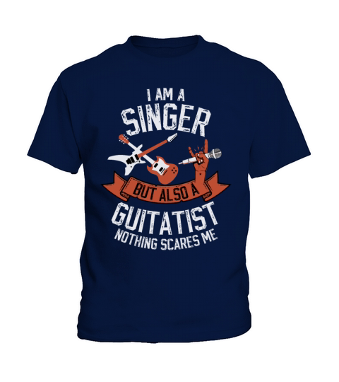 gift singer guitarist vintage guitar Kids T-Shirt
