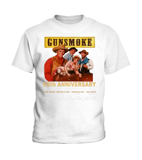 Gunsmoke 65th anniversary 1955-2020 signatures shirt Kids T-Shirt