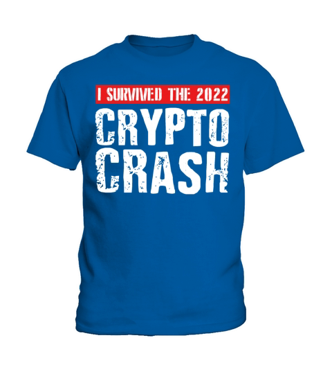 I SURVIVED THE 2022 CRYPTO CRASH RETRO Kids T-Shirt