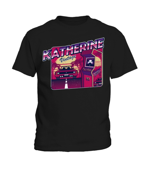Katherine - Personalized Vintage Gamer 80s 90s Kids T-Shirt
