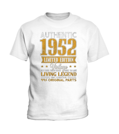 Legends Vintage Made In 1952 Kids T-Shirt