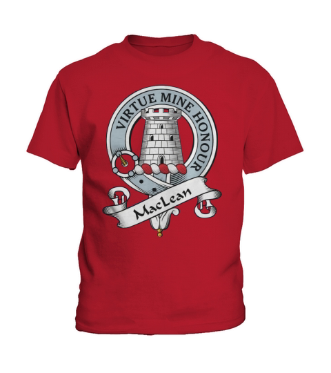 MacLean Clan Badge Scottish Clan Badges Kids T-Shirt